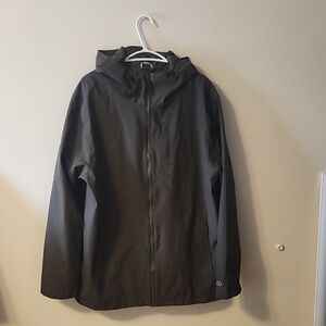 Tentree Men's Dark Green Hooded Raincoat